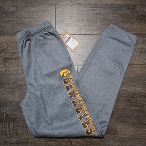 NCAA Iowa Hawkeyes Youth XL 16/18 Grey Jogger Sweat Pants New With Tags